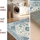 Artful Periwinkle Abstract(Beige)