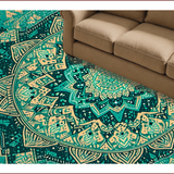 Distressed Boho Chic Forest Green(Green)