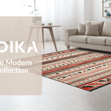 Chic Multicolor Ethnic Motif(Red)