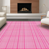 Modern Geometric Pink Checkered Style(Pink)