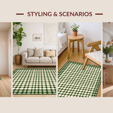 Rustic Checkered Texture Elegance(Green)