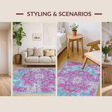 Striking Light Blue and Fuchsia Harmony(Blue)