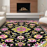 Cozy Pastel Floral Elegance(Black)
