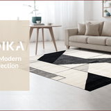 Geometric Monochrome Artistry(Black)
