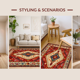 Stylish Earthy Abstract Arrangements(Red)