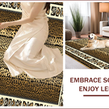 Faux Cheetah Area for Rustic Decor(Brown)