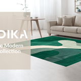 Modern Fluid Abstract Motif(Green)