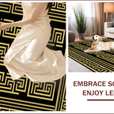 Chic Geometric Gold Accents(Black)