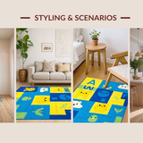 Lively Animal Alphabet Composition(Yellow)
