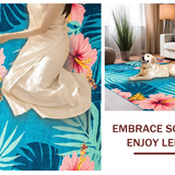 Chic Leafy Paradise Illustration(Blue)