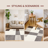 Artful Cream Medallion Layout(Beige)