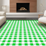 Fresh Earthy Green Tiled Design(Green)