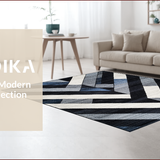 Chic Abstract Monochrome Motif(Blue)