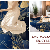 Navy Gold Abstract Marble Design(Blue)