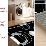 Dynamic Geometric Court Aesthetic(Black)