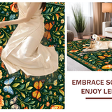 Lush Green Vintage Floral Vibe(Green)