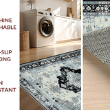 Minimalist Gray Floral Composition(Blue)