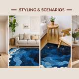 Lively Astronomical Patterned Accent(Blue)