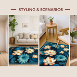 Chic Botanical Geometry Fusion(Blue)