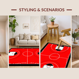 Bold Basketball Themed Visual Appeal(Red)