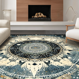 Moonlit Boho Astrology Enchanted Lunar Cycle and Solar Rays Art(Black)