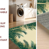 Lush Green Tropical Serenity(Beige)