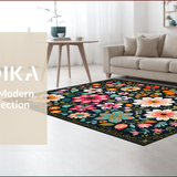 Floral Black for Kids Room and Office(Black)