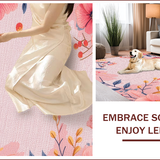 Boho Floral Non Slip Playroom(Pink)
