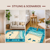 Artistic Underwater Scene Decor(Blue)