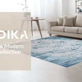 Geometric Octagon Gray Elegance(Blue)