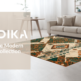Modern Lattice Greenery Fusion(Beige)