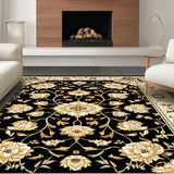 Luxe Gold Floral Aesthetic(Black)