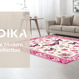 Playful Retro Floral(White)
