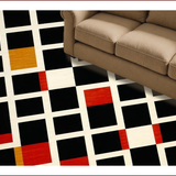 Contemporary Monochrome Checkerboard Style(Black)