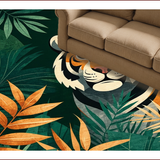 Vintage Botanical Tiger Aesthetic(Green)