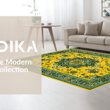 Whimsical Floral Medallion Delight(Yellow)