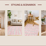 Contemporary Pastel Shaggy Design(Pink)