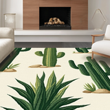 Vibrant Floral Geometric Motif(Green)