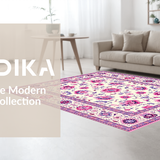 Playful Multi Hued Floral Medley(Ivory)