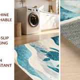 Shoreline Splendor Beach With Tropical Sea Life Harmony(Beige)