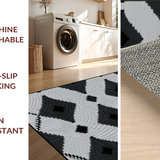 Minimalist Black and White Trellis(Black)