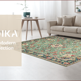 Sage Green Rustic Medallion Delight(Green)