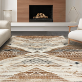 Artisanal Cozy Patterned Composition(Brown)