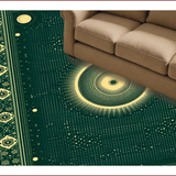Vintage Abstract Cat Entryway(Green)