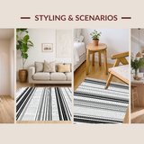 Sophisticated Tiled Patterned Appeal(Black)