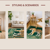Artistic Ethnic Tiger Motif(Green)
