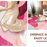 Artistic Abstract Pink Waves(Pink)