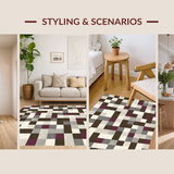 Artful Trellis Design in Neutral Palette(Beige)