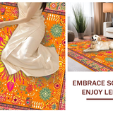 Artful Fluffy Geometric Accents(Orange)