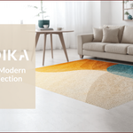Ultra Soft Area Rug, Non Slip, Stain Resistant, Washable Area Rugs for Living Room, Bedroom, Viscose Fabric Plush(Beige) - ODIKA